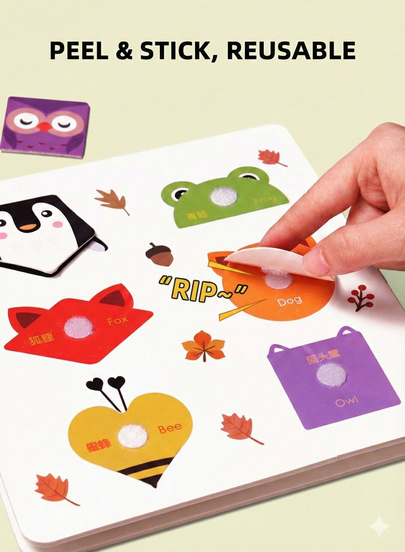 كتاب مشغول,30 صفحة ألعاب تفاعلية للتعلم المبكر للأطفال من 0-3 سنوات,كتب قراءة للأطفال,كتاب تفاعلي للأطفال,كتاب تفاعلي للأطفال,كتاب هادئ - Image 4